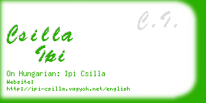 csilla ipi business card